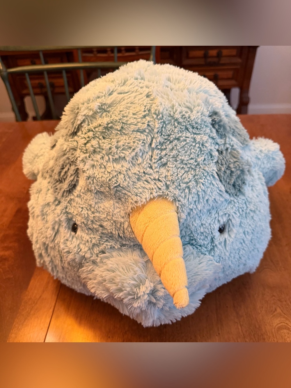 Giant Blue Plush Narwhal Squishable Stuffed Animal